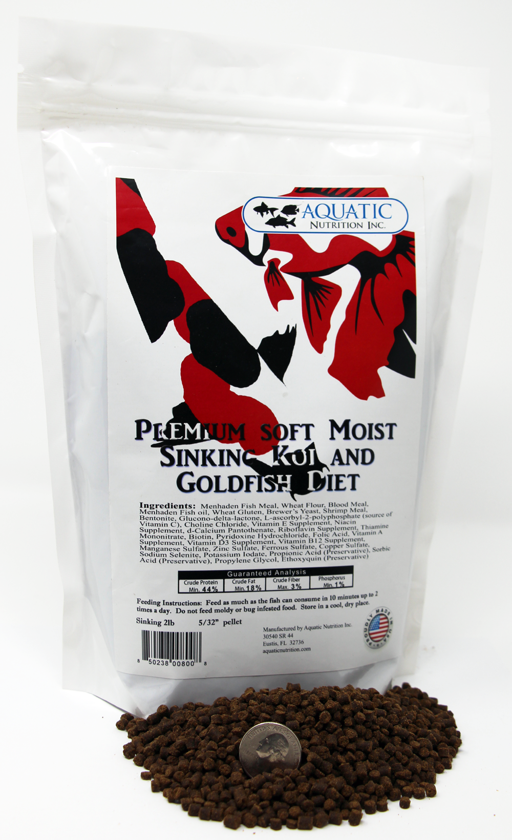 Premium Soft Moist Sinking Koi and Goldfish Food